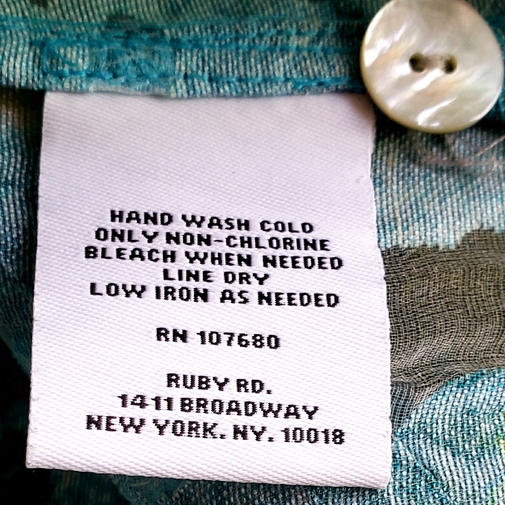 RUBY RD. Floral Burnout Jacket or Layered Top - 16 - NWOT - Picture 15 of 15